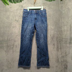 Levi's 527 Women Jeans Mid Rise Bootcut Leg Solid Blue W:27 L:27